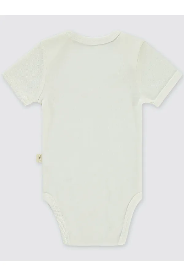 Body bébé à boutons-pression blanc 0-24 mois - Lot