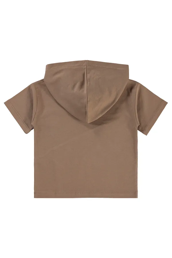 T-shirt garçon marron 2-5 ans - Emballage
