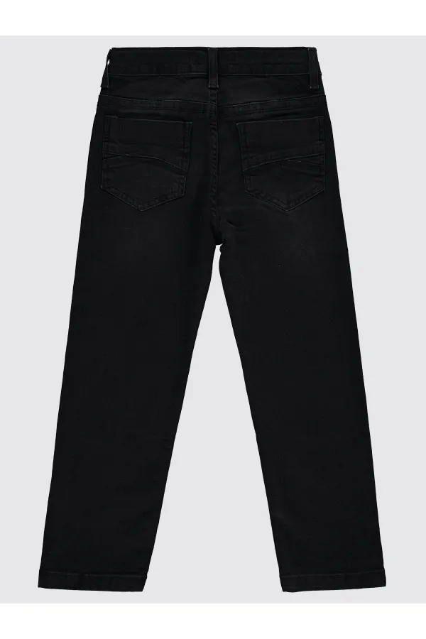 Erkek Çocuk Pantolon 6-9 Yaş Siyah - Paket