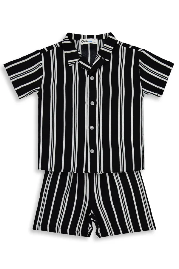 Ensemble d'équipe garçon 2-5 ans Noir - Emballage Ensemble d'équipe garçon 2-5 ans Noir - Emballage