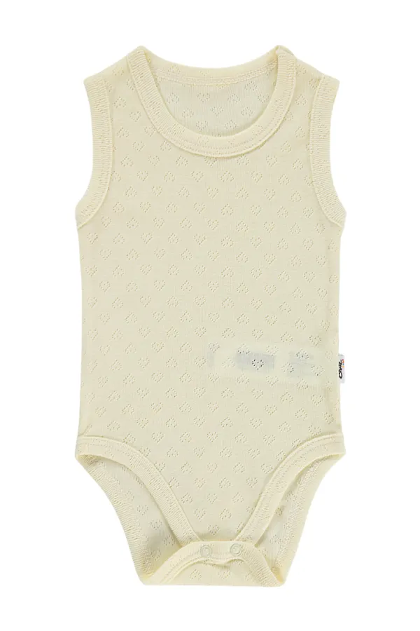 Body bébé à boutons-pression 0-24 mois jaune clair - Emballage