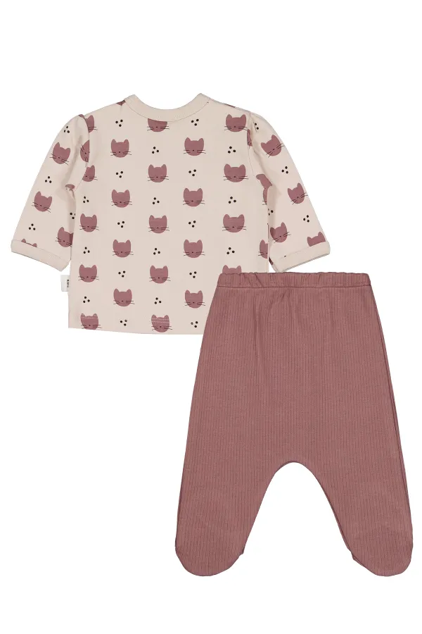 Bebek Zıbın Takımları 0-24 Ay Taş Rengi - Paket