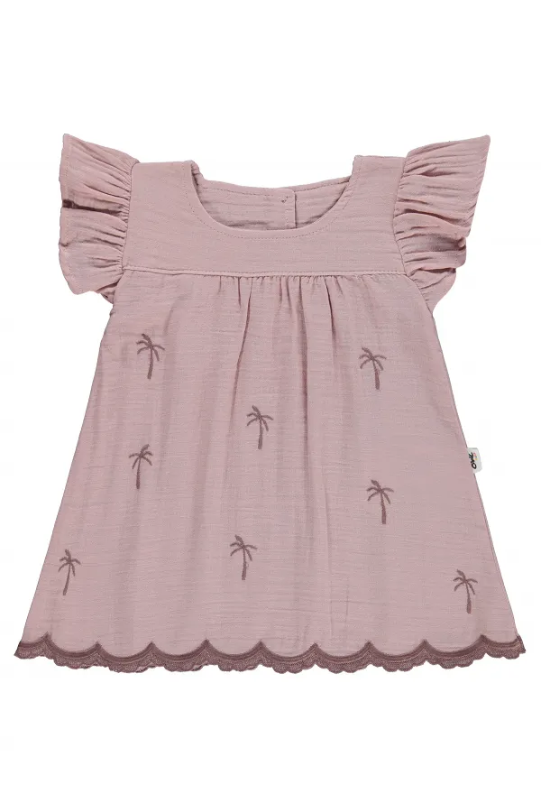 Combinaison et robe bébé 0-24 mois rose poudré - Emballage