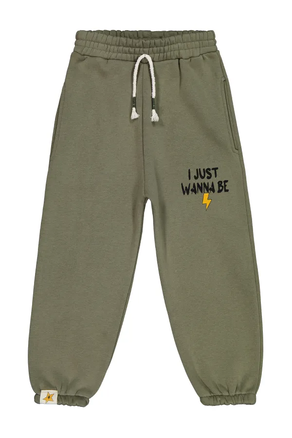 Bas de survêtement kaki pour garçon de 6 à 9 ans - Lot