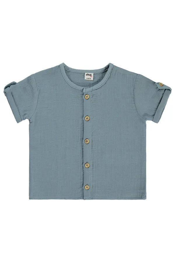 T-shirt bébé 0-24 mois indigo doux - Lot