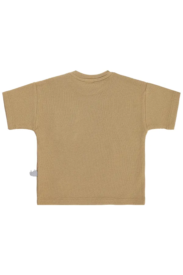 Bebek Tişört 0-24 Ay Camel - Paket