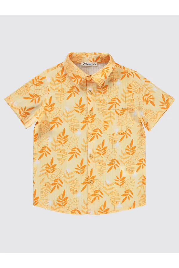 Boy Shirt 6-9 Years Orange - Package