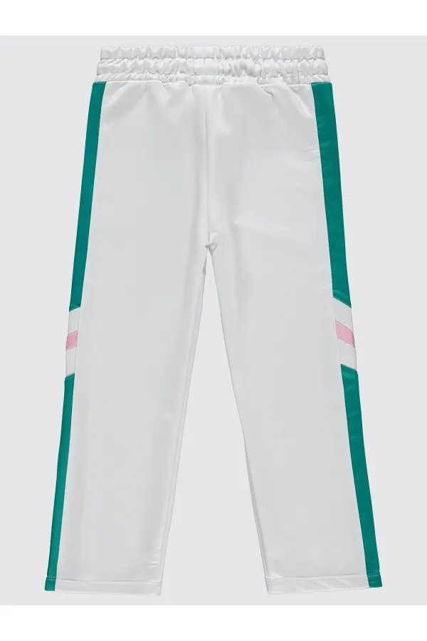 Girl's Tracksuit Bottoms 10-13 Years White - Pack