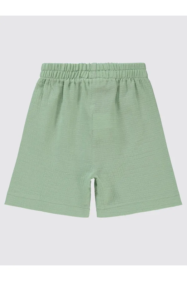 Erkek Çocuk Şort 2-5 Yaş Mint - Paket