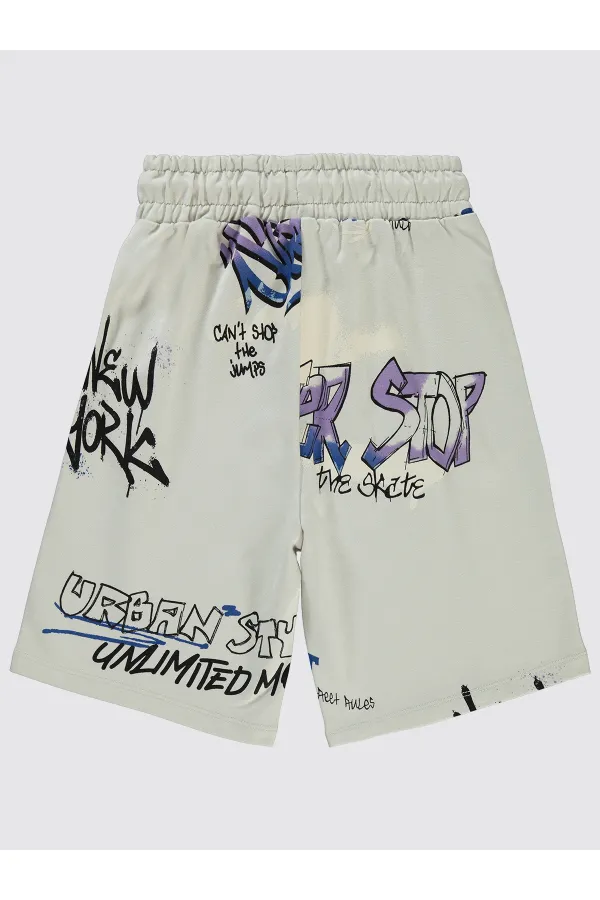 Erkek Çocuk Kapri 10-13 Yaş Açık Gri - Paket