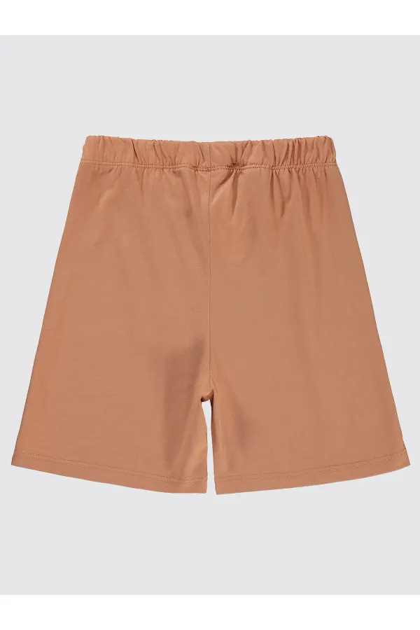 Erkek Çocuk Şort 6-9 Yaş Kiremit - Paket