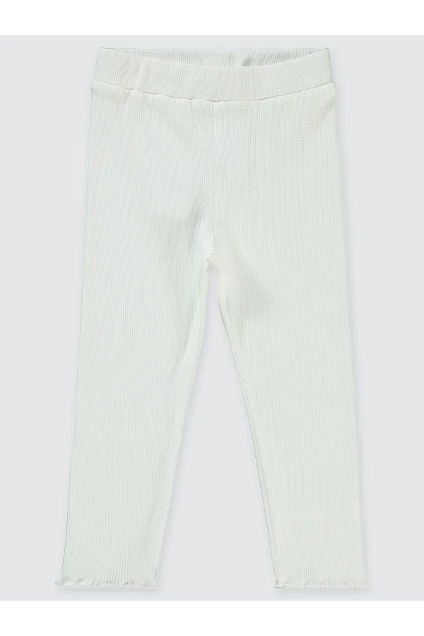 Collants pour filles de 2 à 5 ans, écru - Paquet