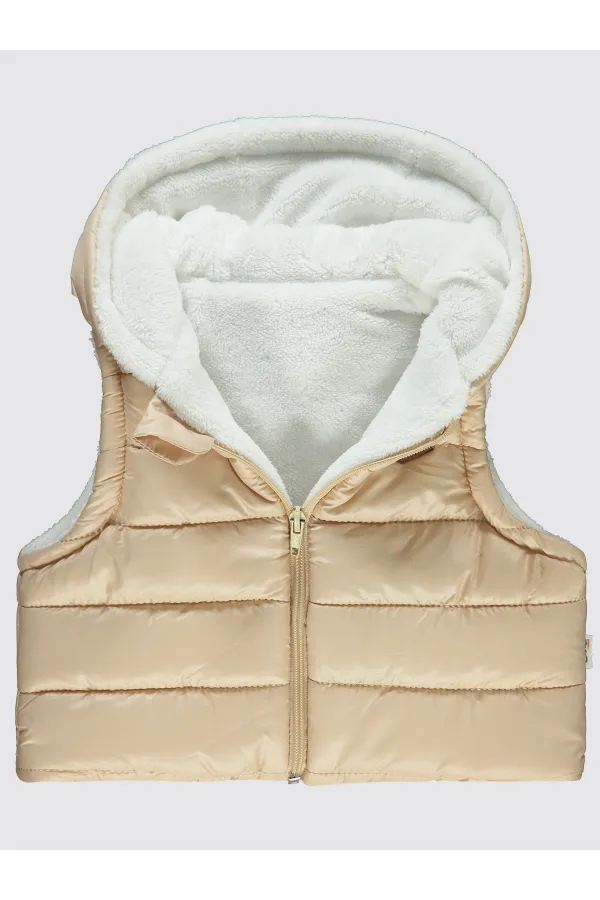 Bebek Yelek 0-24 Ay Sütlükahve - Paket