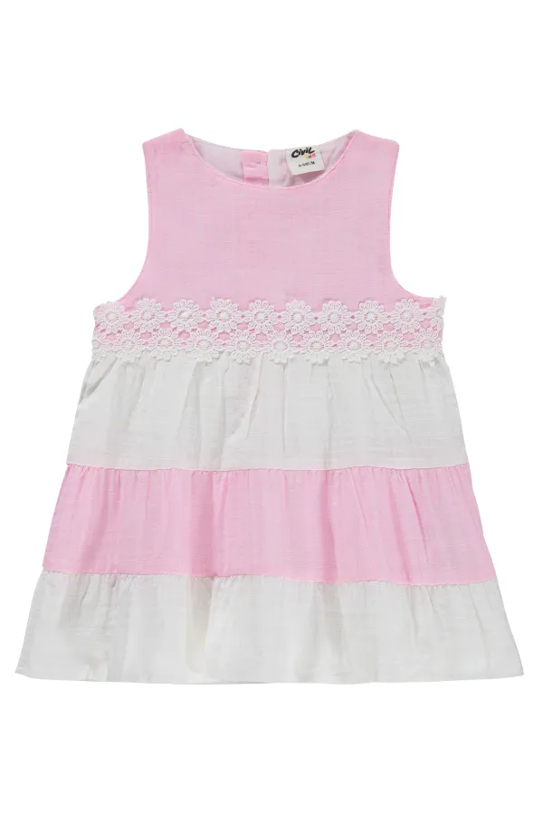 Bebek Jile ve Elbise 0-24 Ay Pembe - Paket