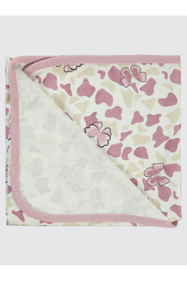 Couverture et lange pour bébé 0-24 mois Lilas - Ensemble