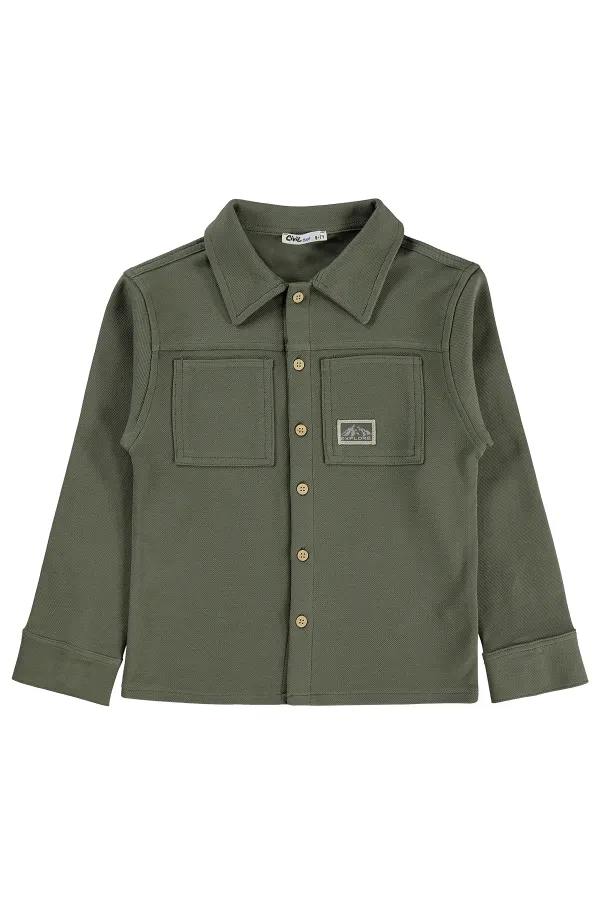 Boys' Shirt, Ages 6-9, Khaki - Pack