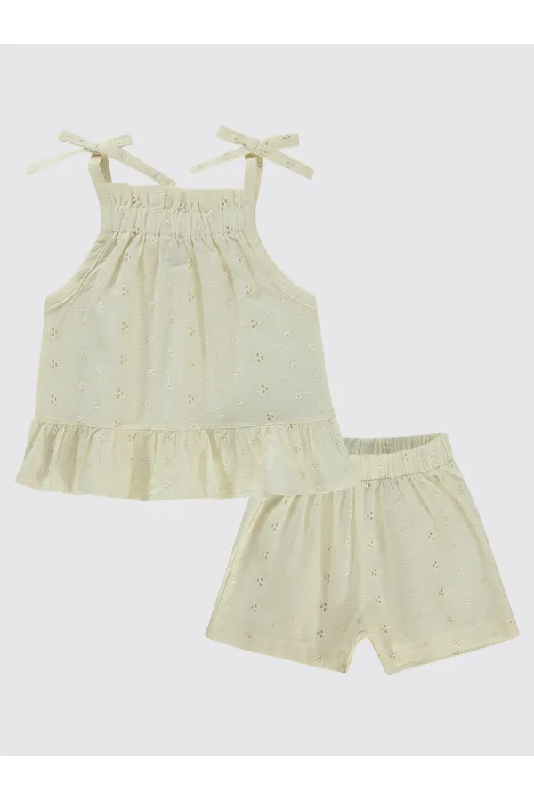 Bebek Takım 0-24 Ay Ekru - Paket