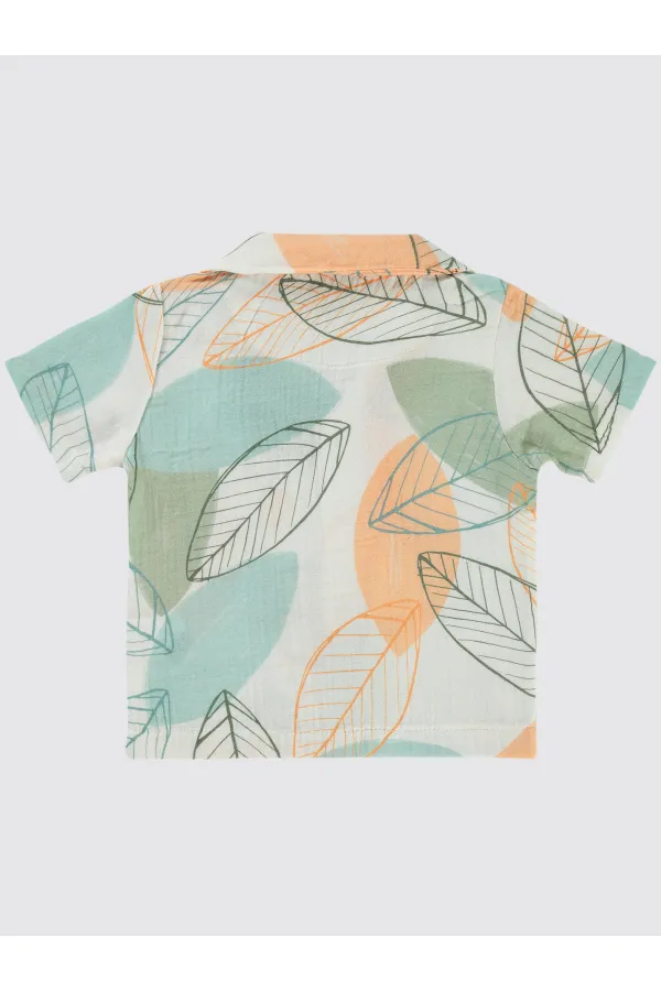 Erkek Çocuk Gömlek 2-5 Yaş Mercan - Paket