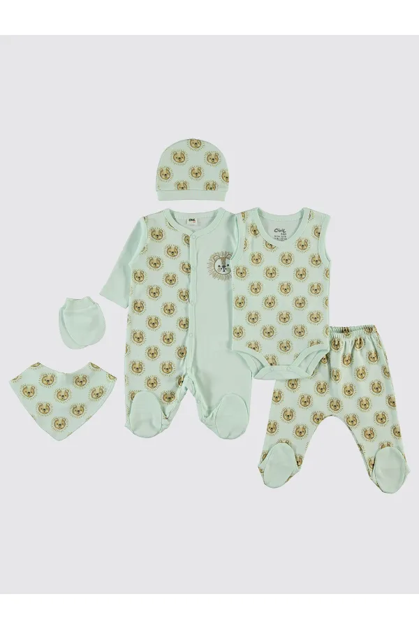Bebek Zıbın Takımları 0-24 Ay Mint - Paket