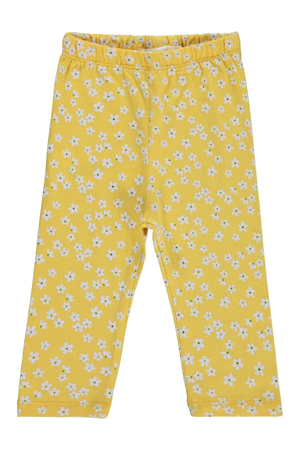 Baby Leggings 0-24 Months Yellow - Pack