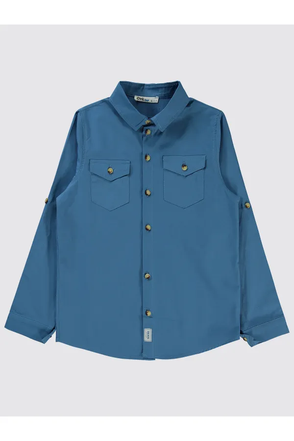 Erkek Çocuk Gömlek 10-13 Yaş İndigo - Paket