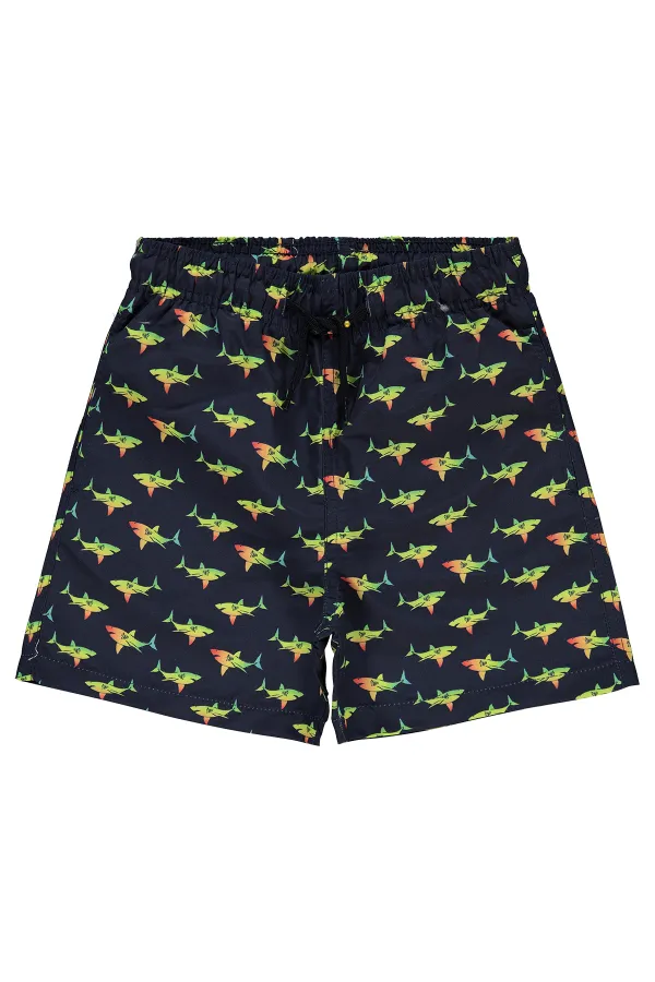 Erkek Çocuk Deniz Şort 10-13 Yaş Lacivert - Paket