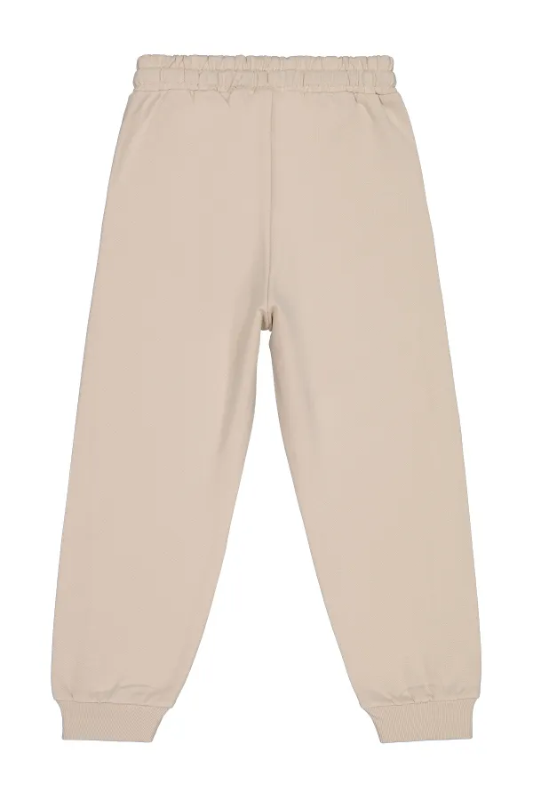 Bas de survêtement garçon 6-9 ans, couleur pierre - Lot