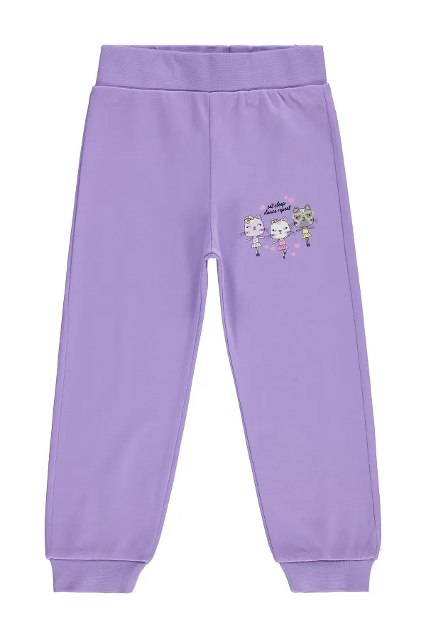 Girls' Sweatpants Km 2-5 Years Purple - Pack