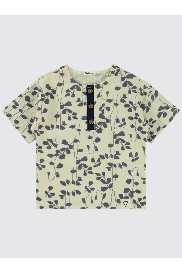 Boy's Shirt 2-5 Years Old Ecru - Package