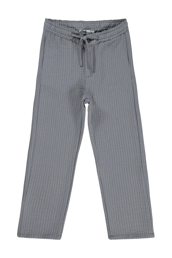 Pantalons pour garçons, 6-9 ans, gris - Lot