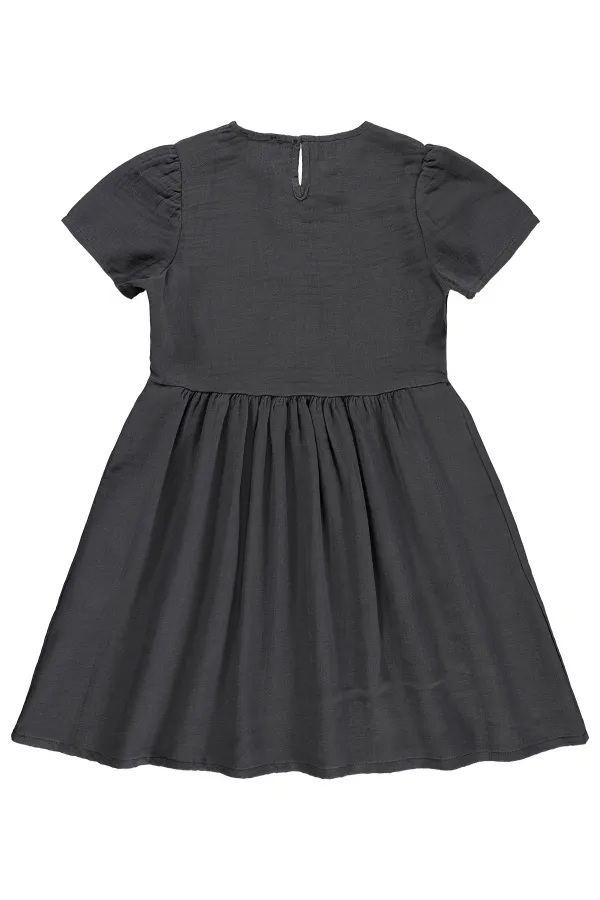 Kız Çocuk Jile ve Elbise 10-13 Yaş Antrasit - Paket