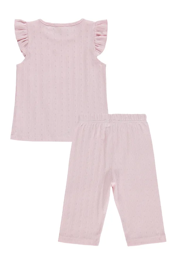 Kız Çocuk Pijama Takımı 2-5 Yaş Pembe - Paket