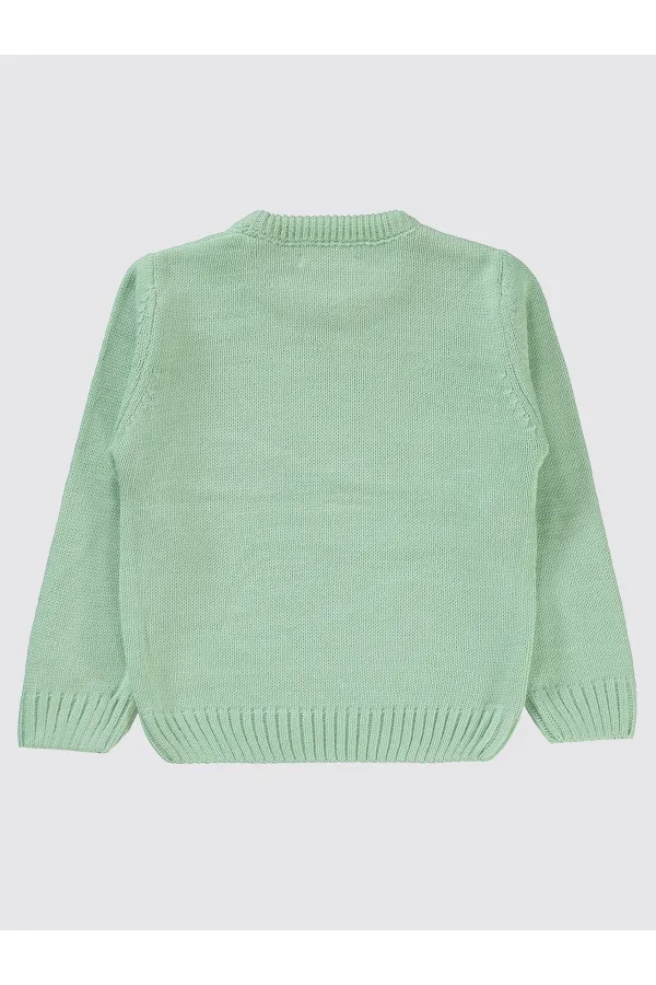 Pull pour fille 2-5 ans, couleur menthe - Emballage