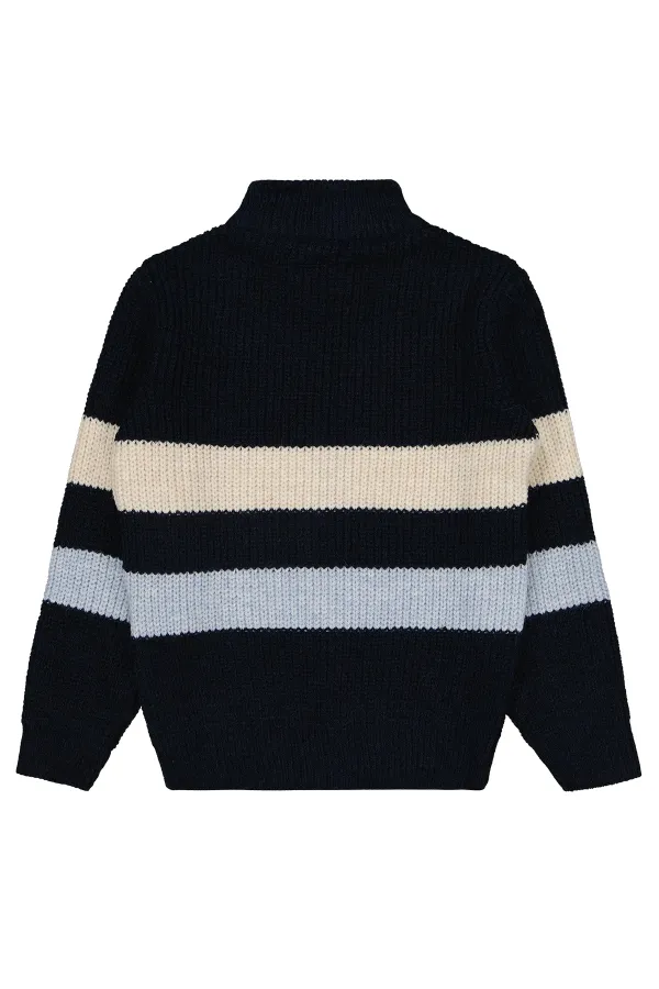 Gilet garçon bleu marine 6-9 ans - Emballage