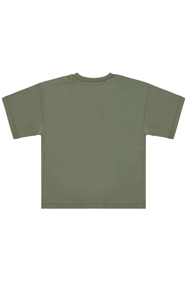 Lot de t-shirts pour garçons, 2-5 ans, kaki