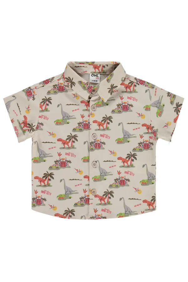 Bebek Gömlek 0-24 Ay Ekru - Paket