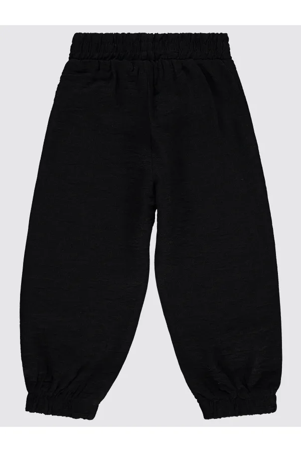 Kız Çocuk Pantolon 2-5 Yaş Siyah - Paket