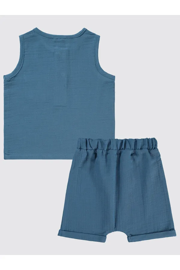 Erkek Çocuk Takım 2-5 Yaş İndigo - Paket