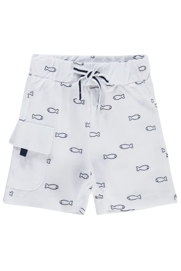 Bebek Şort 0-24 Ay Beyaz - Paket