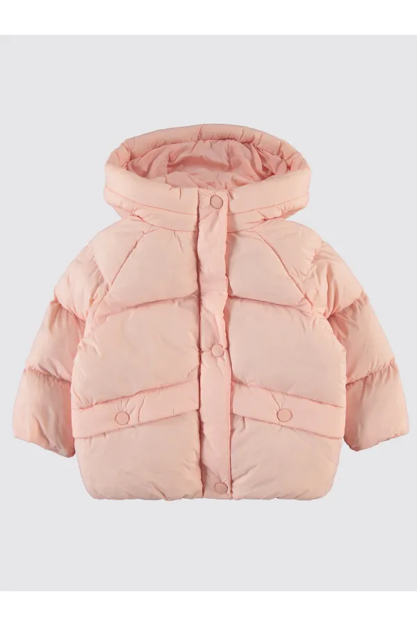 Kız Çocuk Mont 2-5 Yaş Pudra - Paket
