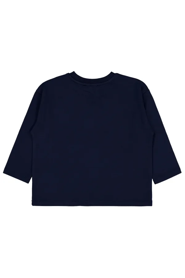 Kız Çocuk Sweatshirt 2-5 Yaş Lacivert - Paket