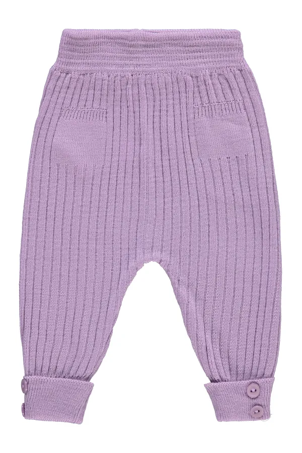 Baby Tracksuit Bottoms 0-24 Months Lilac - Pack