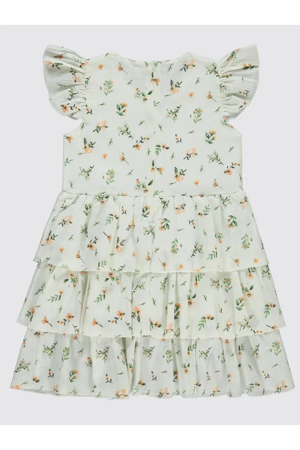 Girl's Vest and Dress 6-9 Years White-Salmon - Package