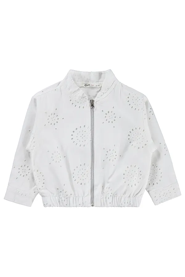Veste pour fille, 2-5 ans, blanc cassé - Emballage