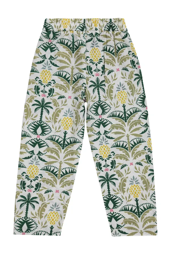 Girls' Trousers, Ages 6-9, Off-White - Pack