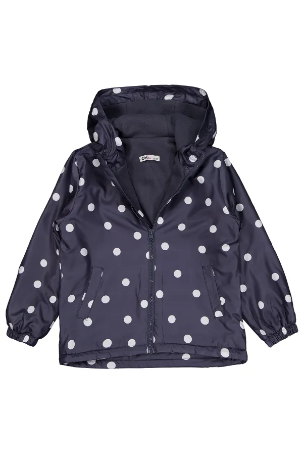 Kız Çocuk Yağmurluk 6-9 Yaş Antrasit - Paket