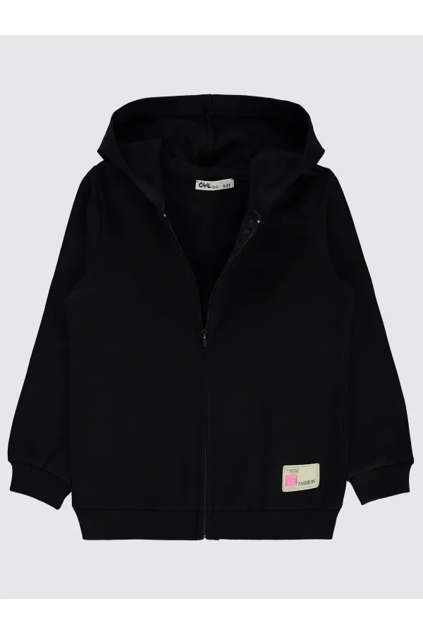 Gilet noir pour fille de 10 à 13 ans - Emballage