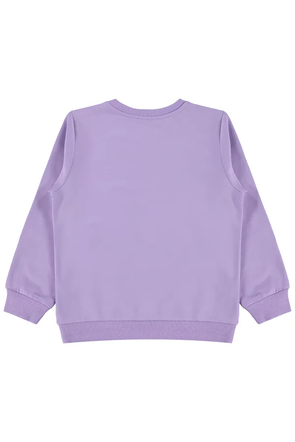 Sweat-shirt pour fille, 6-9 ans, lilas foncé - Lot
