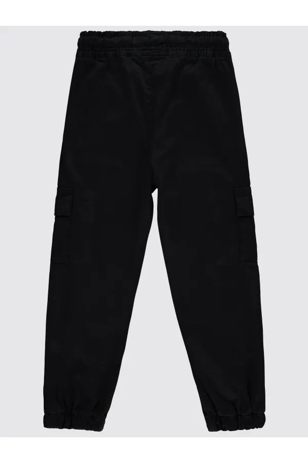 Girl's Trousers 6-9 Years Old Black - Pack
