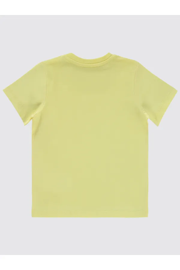 T-shirt garçon jaune clair 2-5 ans - Emballage